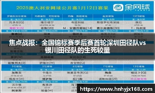 焦点战报：全国锦标赛季后赛首轮深圳田径队vs银川田径队的生死较量